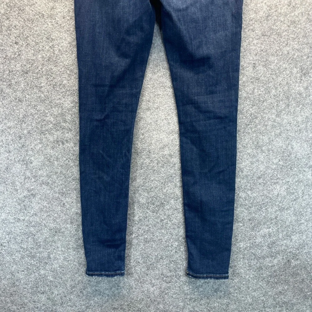 Hudson‎ Jeans Womens Size 24 Blair Super Skinny Dark Blue Stretch Mid Rise